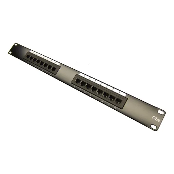 Patch Panel Nexcom 16 Puertos Rj45 43mm Cat5e 482x48mm
