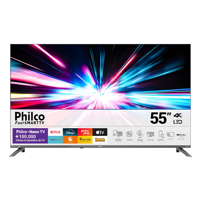Smart Tv 55 Philco 4k Uhd Led Roku Tv Dolby Audio P55cra Smart Tv 55 Philco 4k Uhd Led Roku Tv Dolby Audio P55cra