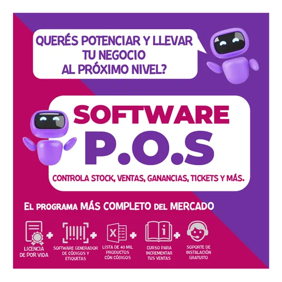 Software Control De Stock Y Ventas Ticket Negocios
