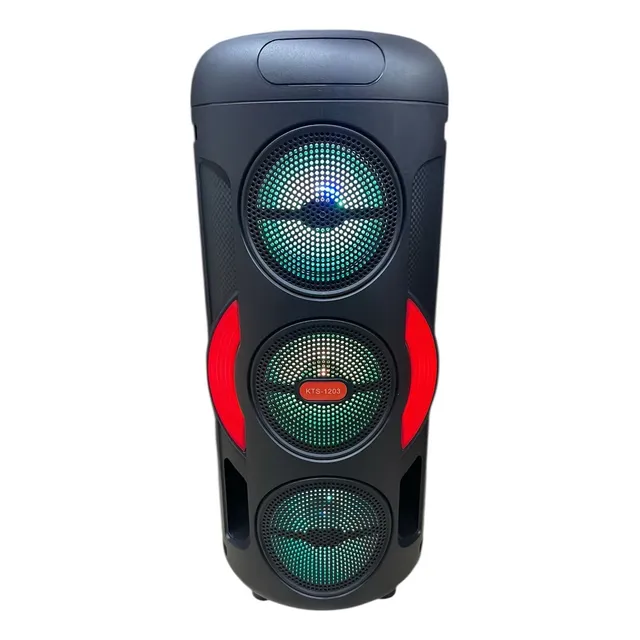 Caixa De Som Bluetooth Portátil 3 Alto-falante 120w Kts-1203
