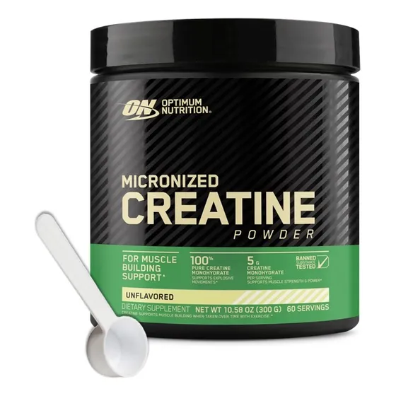 Creatina Micronizada On Powder 300g - 60 Servicios + Scoop Sin Sabor