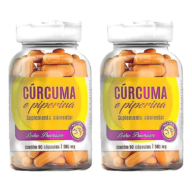 Curcuma Con Pimienta Negra X2 Total 180 Capsulas