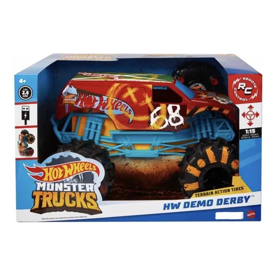 Carro Hot Wheels Monster Trucks A Control Remoto Escala 1:15