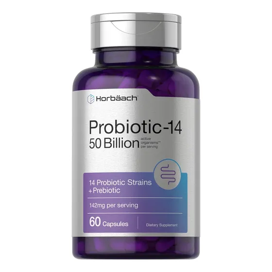 Probiotic-14 142 Mg y Prebiotic X 60 Caps Horbaach Usa