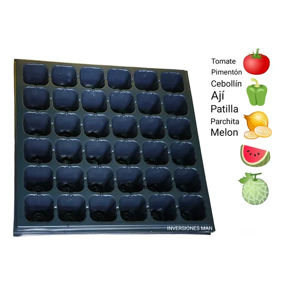 Bandeja Germinación 36 Celdas Tomate Ají Pimentón Clase A