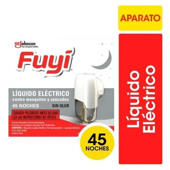 Aparato 45 Noches 32,9 Ml Fuyi Aparato Liquido P/mosq.