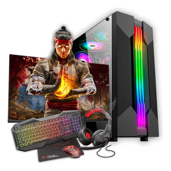 Pc Game Ryzen A8 9600 32gb Ddr4 + Kit Gamer Completo + Wifi