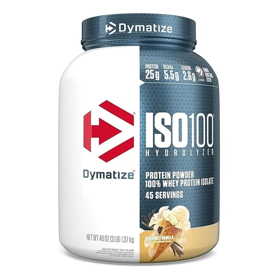 Proteína Aislada De Suero En Polvo Dymatize Iso100, Vainilla