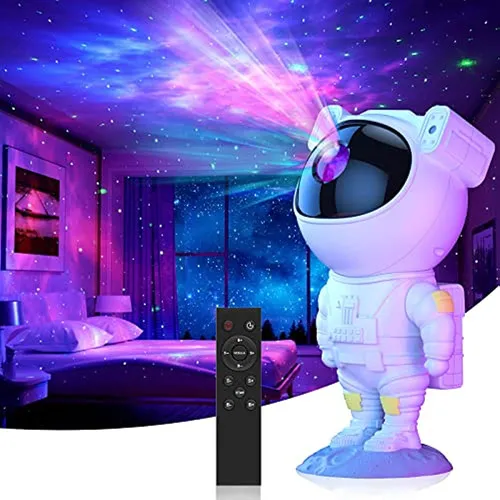 Juzihao TYD-YHY-001 Proyector Laser De Astronauta Galaxia y Control Color de la estructura Blanco