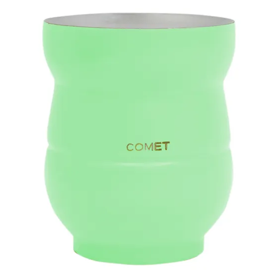 Mate Chico Con Doble Pared En Acero Inoxidable 140ml Comet Color Verde Claro