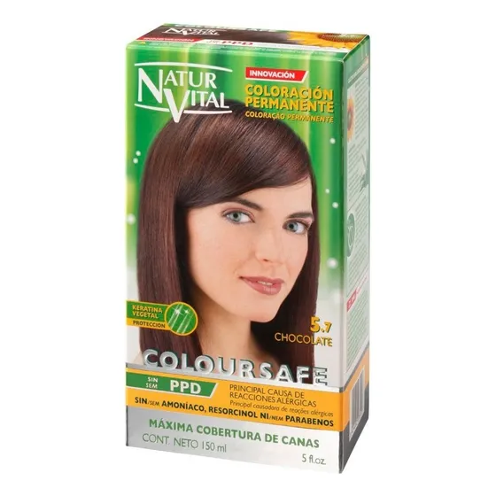 Natur Vital Tinte Permanente Coloursafe 5.7 Chocolate Tono 5.7 chocolate
