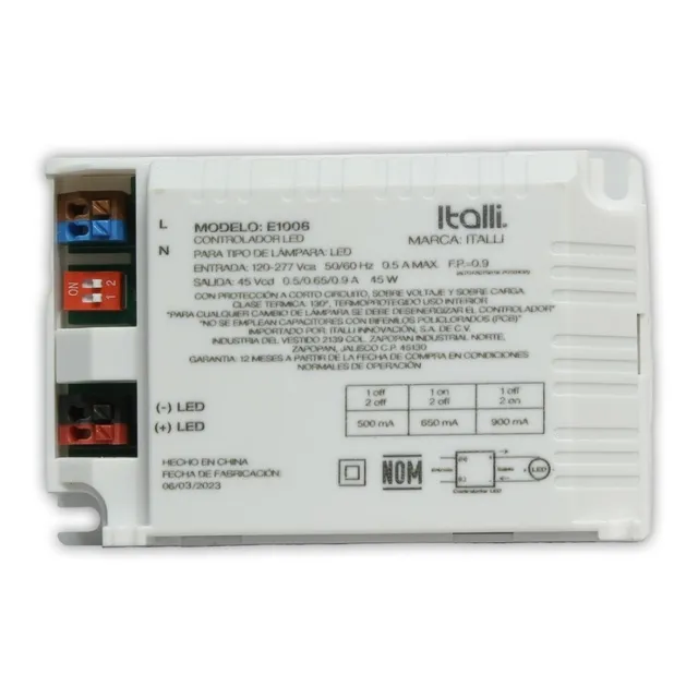 Driver - Controlador Led 40w 500/650/900ma Ip20