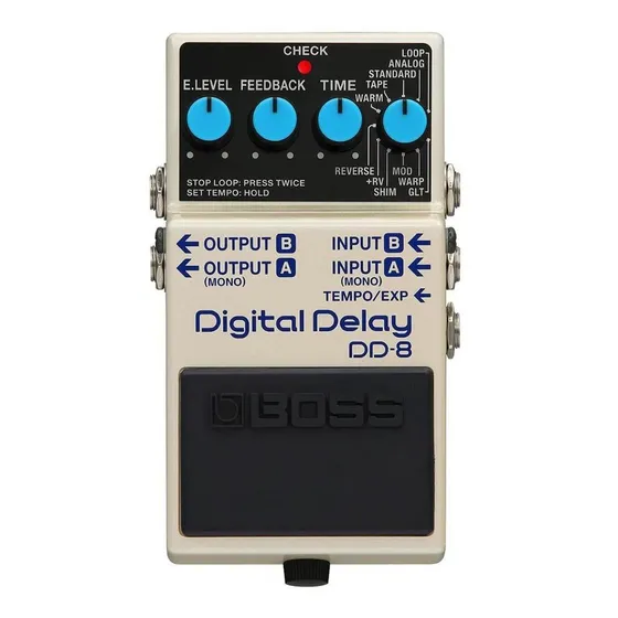 Pedal Boss Delay Efeito Para Guitarra Dd-8 Analógico Dd8