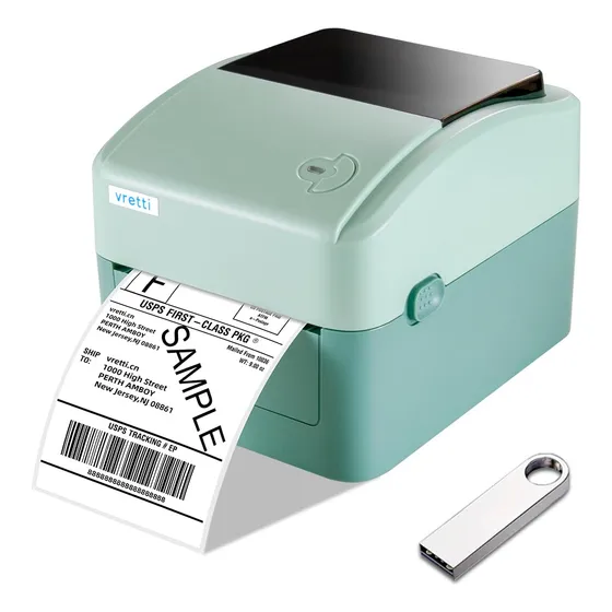 Impresora Térmica De Etiquetas Vretti 420b De 4 X 6 Pulgadas
