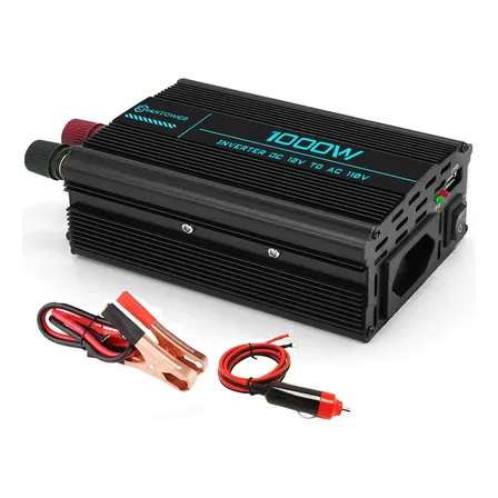 Inversor De Carro 12v Para 110v 1000w Conversor Com Usb