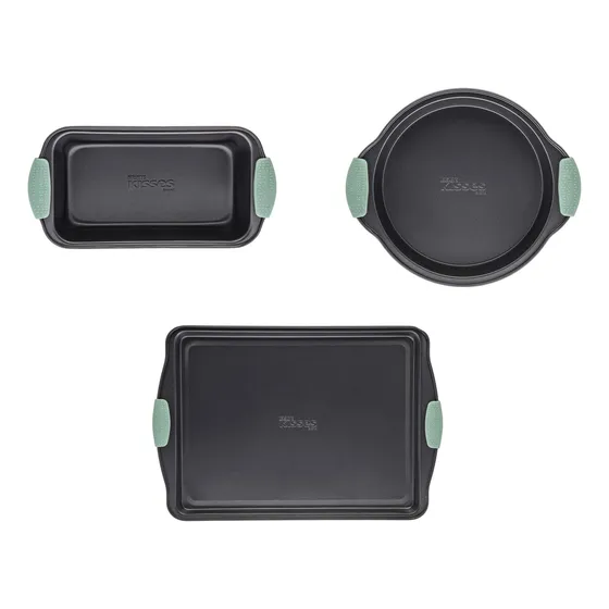 3 Bandeja Antiadherente Para Horno Asa Silicona