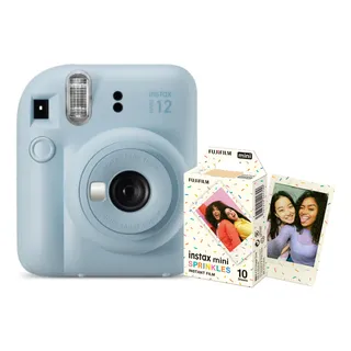 Kit CĂąmera Fujifilm Instax Mini 12 Azul + 10 Fotos Sprinkles Kit CĂąmera Fujifilm Instax Mini 12 Azul + 10 Fotos Sprinkles