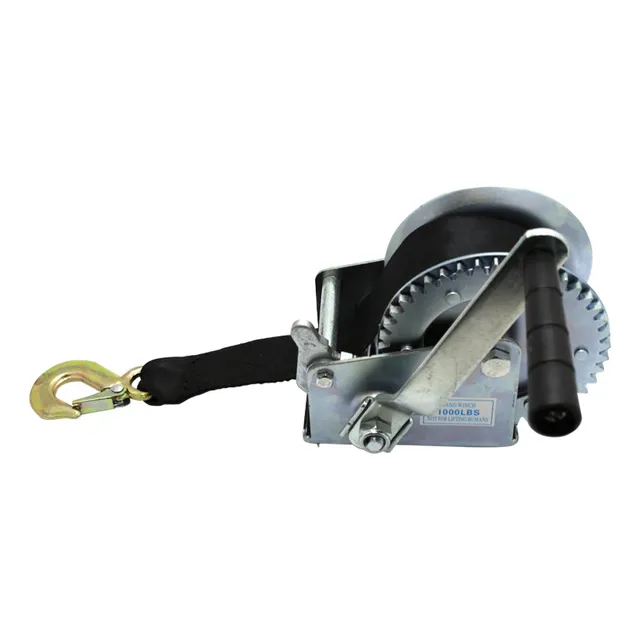 Malacate Manual 453kg Lanchas Cinta Nylon - Biela