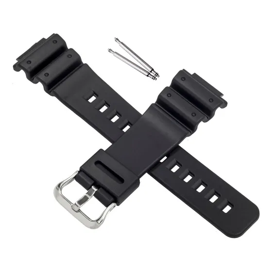 Pulseira Compatível Com Casio Dw-6900 Dw-5900 Dw6100 Dw-6600 Cor Preto