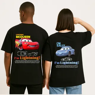 Kit Camiseta Namorados Casal RelĂąmpago Mcqueen Sally Carros Kit Camiseta Namorados Casal RelĂąmpago Mcqueen Sally Carros