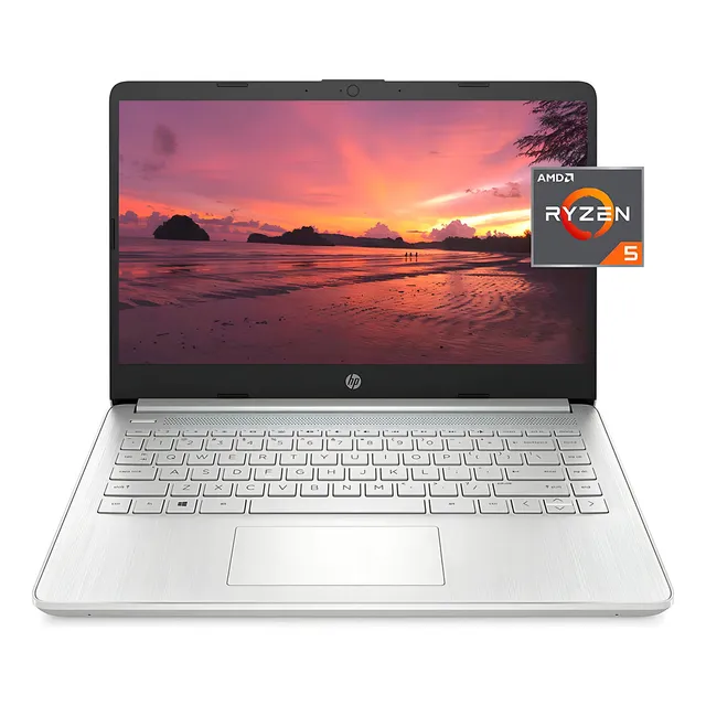 Notebook Hp 14-fq1025nr Gris 14 Amd Ryzen 5 5500u 8gb De Ram 256gb Ssd Amd Radeon Rx Vega 7 1920x1080px Windows 11 Home