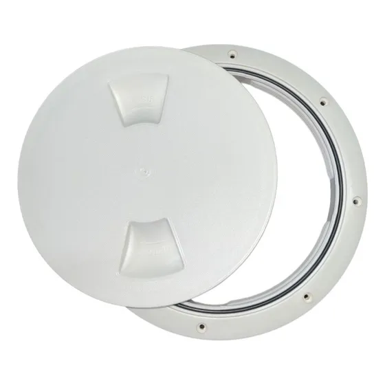 Tapa Estanco Plástica Blanca Diámetro 260mm Lancha 8 Pulgada Color Blanco