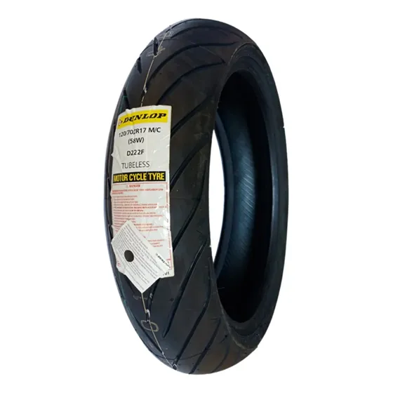 Pneu Dianteira Moto Dunlop D222 Sem Câmara 120/70 Zr17 W 58