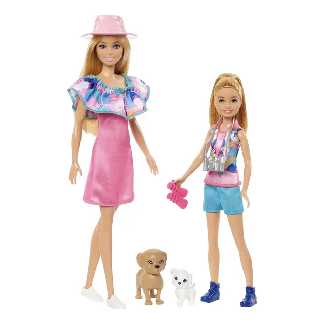 Muñeca Barbie Y Stacie Al Rescate Cachorros Y Accesorios