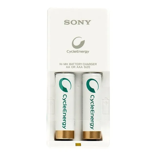 Cargador Pilas Aa/aaa Sony + 2 Baterias Aa 1000mah Original