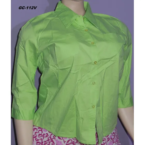 Blusas Talla Plus Grandes Casuales Vestir Camisa Manga 3/4