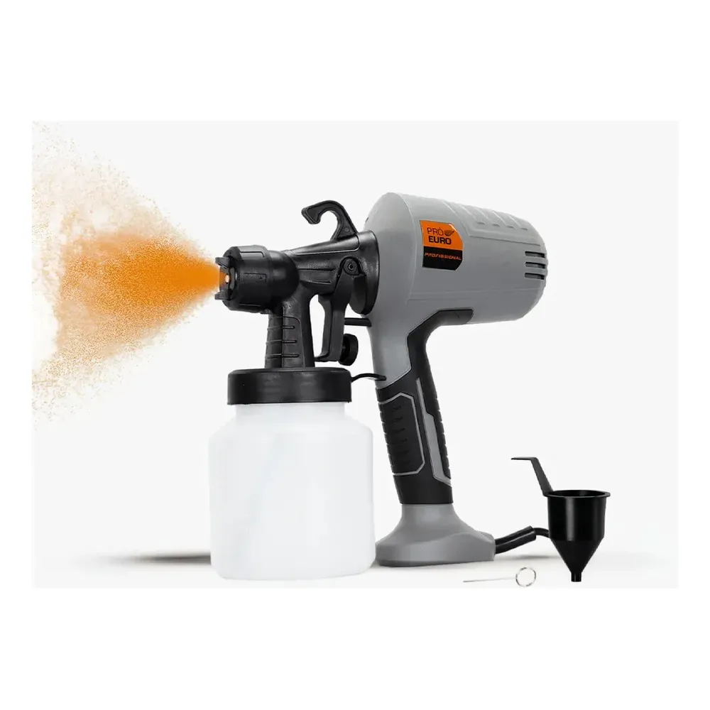 Pistola De Pintura Elétrica 400w Pulverizador Profissional Hvlp 800ml Pró Euro