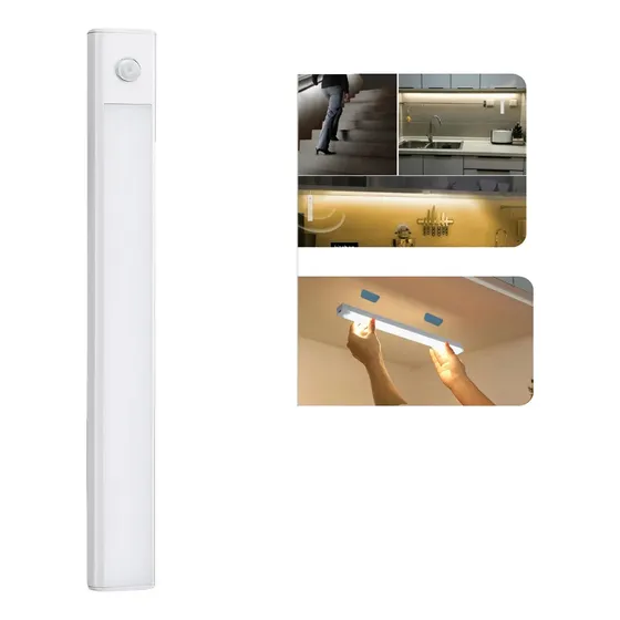 Luz Led Com Gabinete De Sensor Lâmpada Recarregável Usb