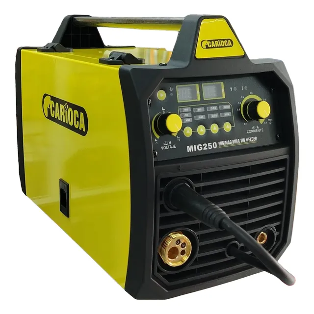 Soldadora 3 En 1 Mig - Tig Lift - Mma 250a 220v Amarillo