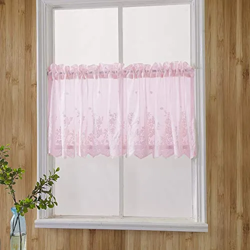 Cortinas De Cocina Topmodehome Flower Sheer De 58 X 36 Pulga