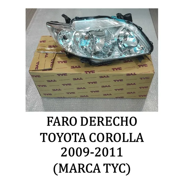 (ap-0135) Faro Derecho Toyota Corolla 2009-2011 Marca Tyc