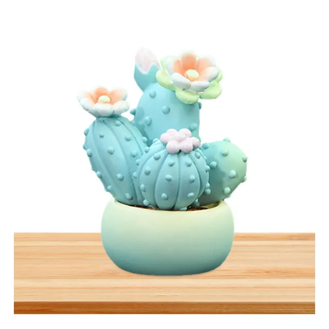 Figuras De Resina De Cactus Decoración Del Salpicadero Del C