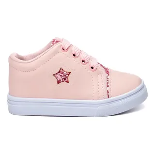 Funfy Tenis Feminino Infantil Casual Funfy Glitter 3408 Leve