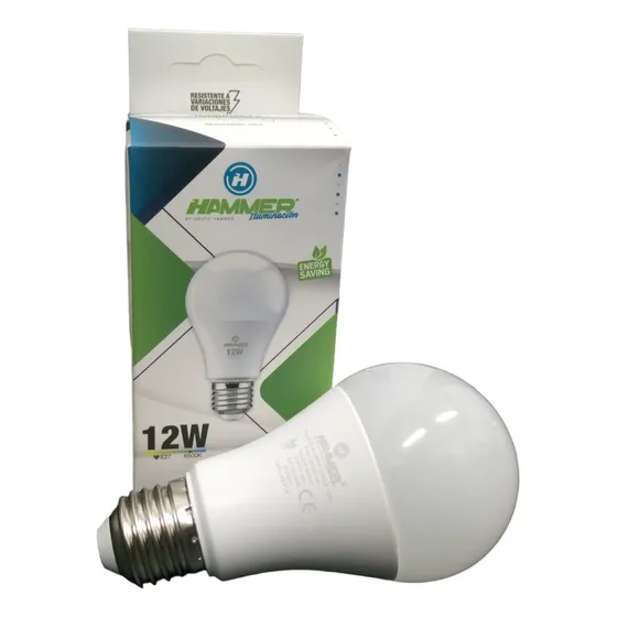 Bombillo Led Hammer 12w Bulbo 6500k Rosca E27 85/265v