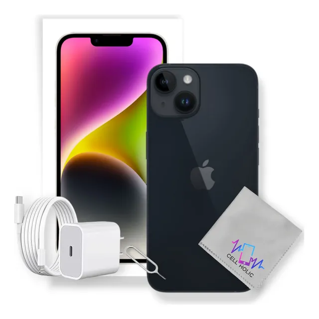 Apple Iphone 14 Plus 128 Gb Medianoche Esim Caja Original Negro (Reacondicionado)