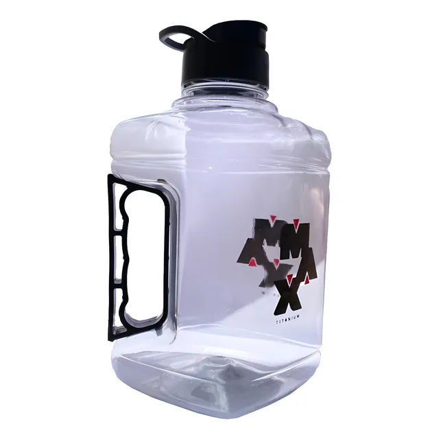 Garrafa Galão Max Titanium 1,5l Transparente - Academia