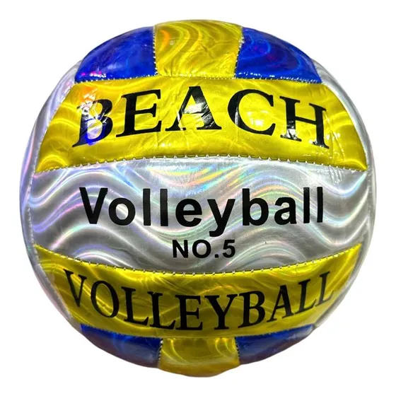 Pelota De Voley Metalizada Multicolor Cosida Beach Volley