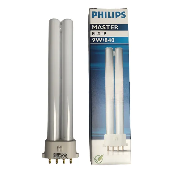 Lampara Philips Biax 4 Pines 9w/840 Luz Fria