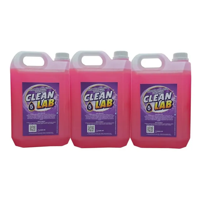 Shampoo Para Autos Siliconado 3 X 5 Lts Clean Lab