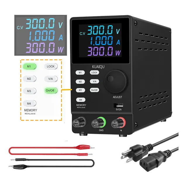 0-300v 0-1a 300w Fuente De Alimentación Laboratorio Memoria