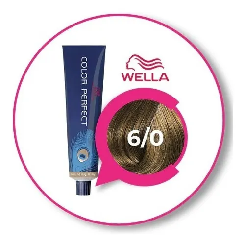 Wella Tintura Color Perfect Rich 60ml Oxidante 20% Tono 6/0