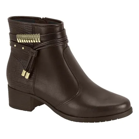 Bota Feminina Moleca Coturno Salto Baixo Casual 5346.103
