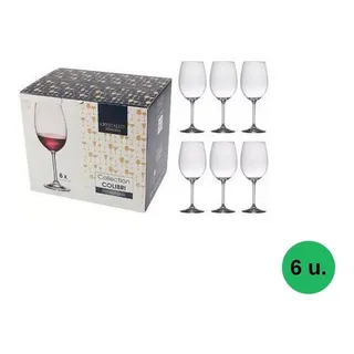 Jogo 6 Taças Vinho 580ml Cristal Titanium Bohemia Cristalyte Jogo 6 Taças Vinho 580ml Cristal Titanium Bohemia Cristalyte