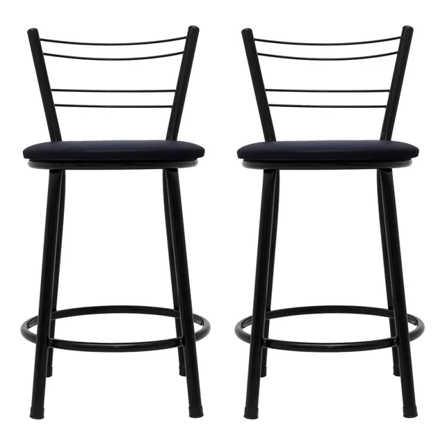 2 Uni Banquetas Baixa Para Bar Cozinha Bistrô Lanchonete