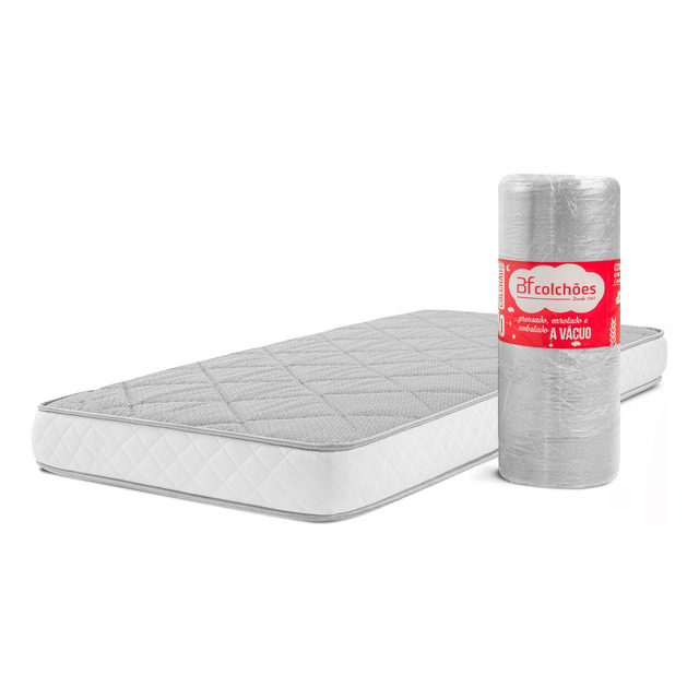 Colchão Solteiro Ortopédico De Espuma D33 A Vácuo 88x188cm Bf Colchões Colchão Solteiro Ortopédico De Espuma D33 A Vácuo 88x188cm Bf Colchões