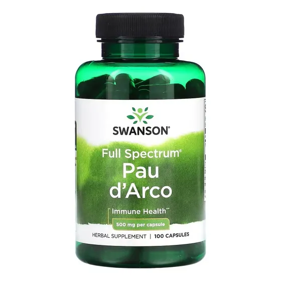 Pau D'arco Full Spectrum 500mg X 100 Caps. Swanson Neutro
